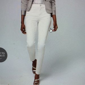 Petite Sculpt High-Rise Skinny Ankle White Jeans